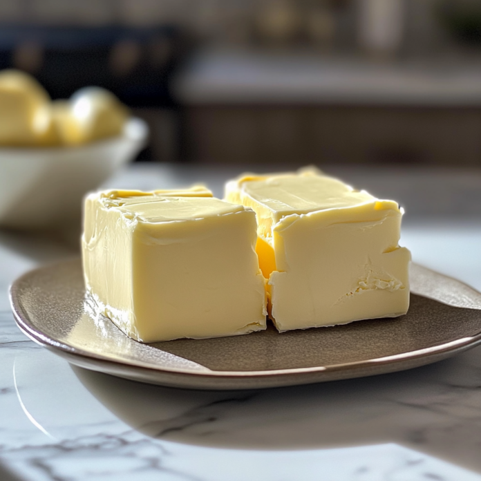 Image of butter on a counter.