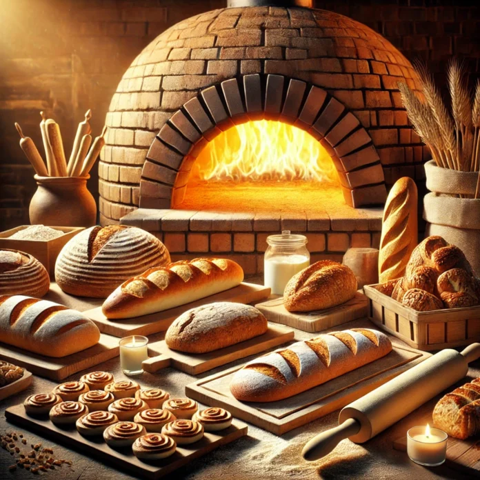 Various types of breads.