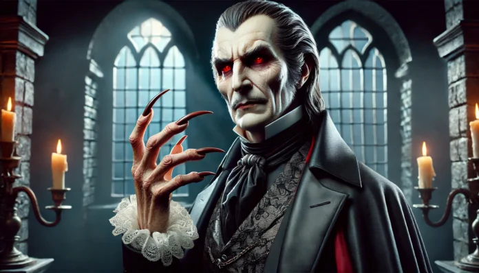 Depiction of Count Dracula based on Bram Stoker's novel