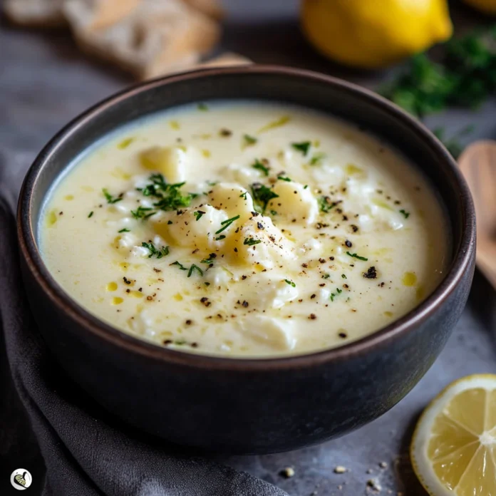 Agolemono soup the greek soup