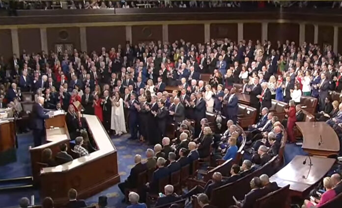 President Donald Trump addresses a joint session of Congress at the U.S. Capitol on March 4, 2025, outlining his administration's agenda amidst a deeply divided chamber. ​