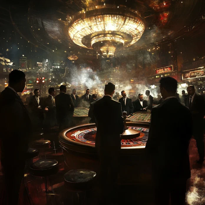 Image of mob in a casino