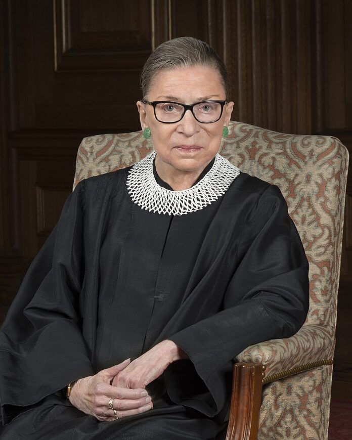 Official 2016 portrait of U.S. Supreme Court Justice Ruth Bader Ginsburg, a pioneering advocate for gender equality and civil rights. (Image via Wikimedia Commons, photo by Steve Petteway, Supreme Court of the United States)