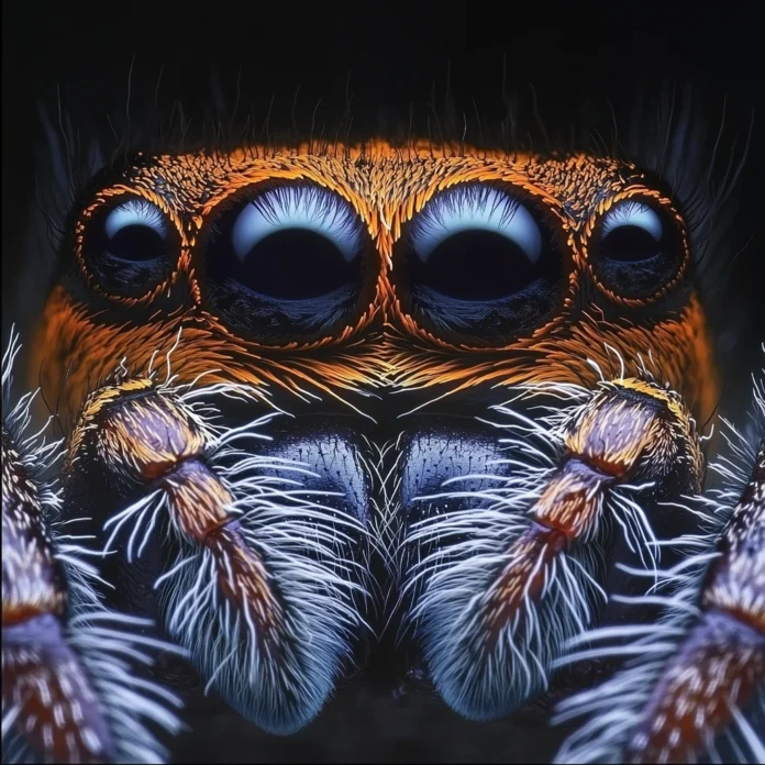 image of spider eyes