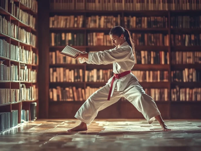 learning karate from a book